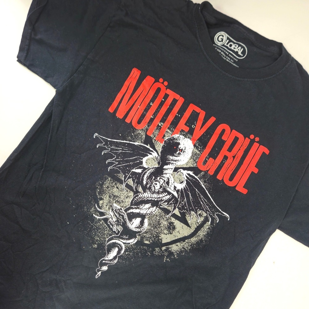 Motley Crue Dr Feelgood Graphic T-Shirt Mens Med Black 2020 Rock Band Tee unisex